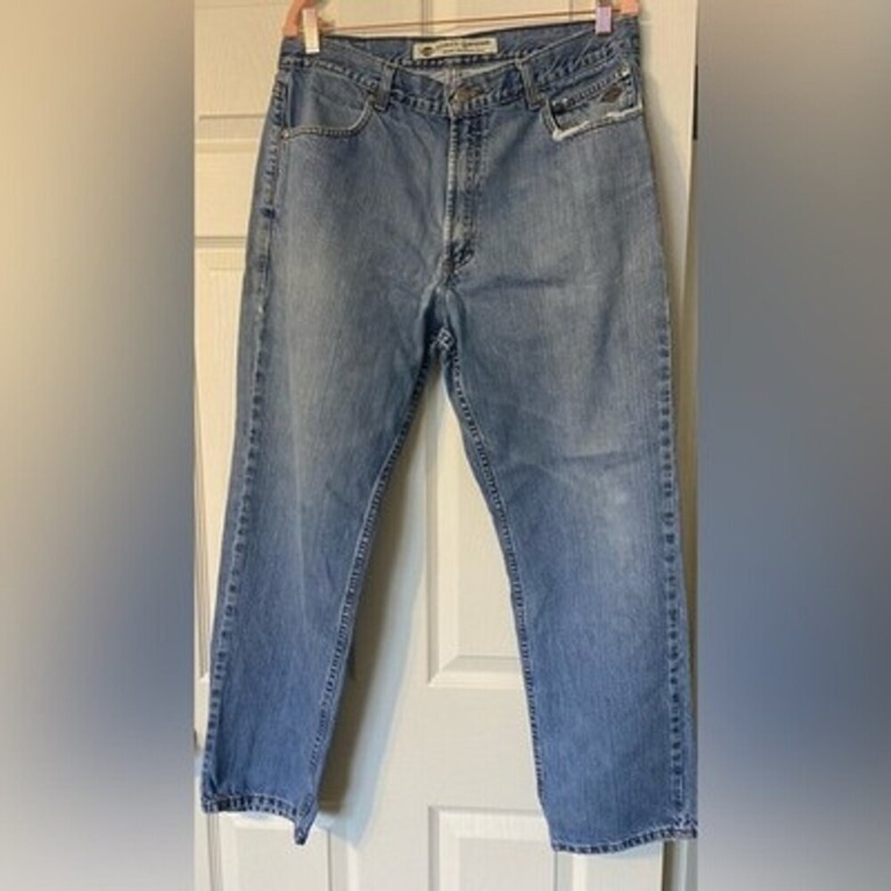 Vintage Harley Davidson Jeans 90's Y2K Light Wash Men's Size 36x30